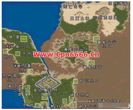 单职业传奇版本内部地图分布情况如何